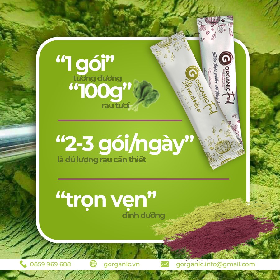 G.Organic - thật từ đất, đến bữa ăn, đến từng tế bào cơ thể