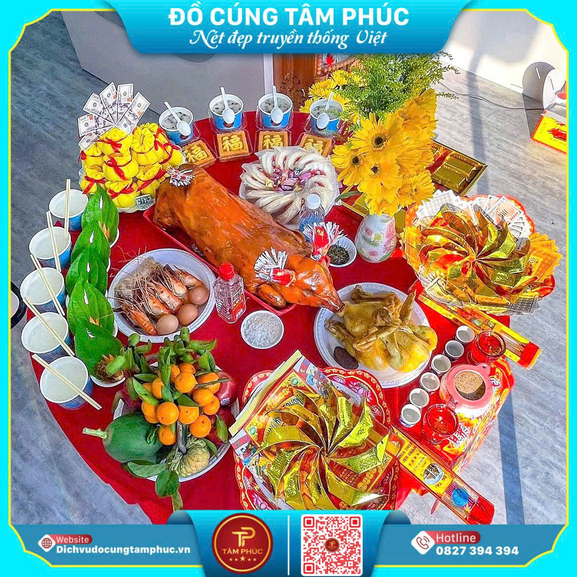 Dịch Vụ Mâm Cúng Khai Trương Trọn Gói - Đồ Cúng Tâm Phúc Cần Thơ