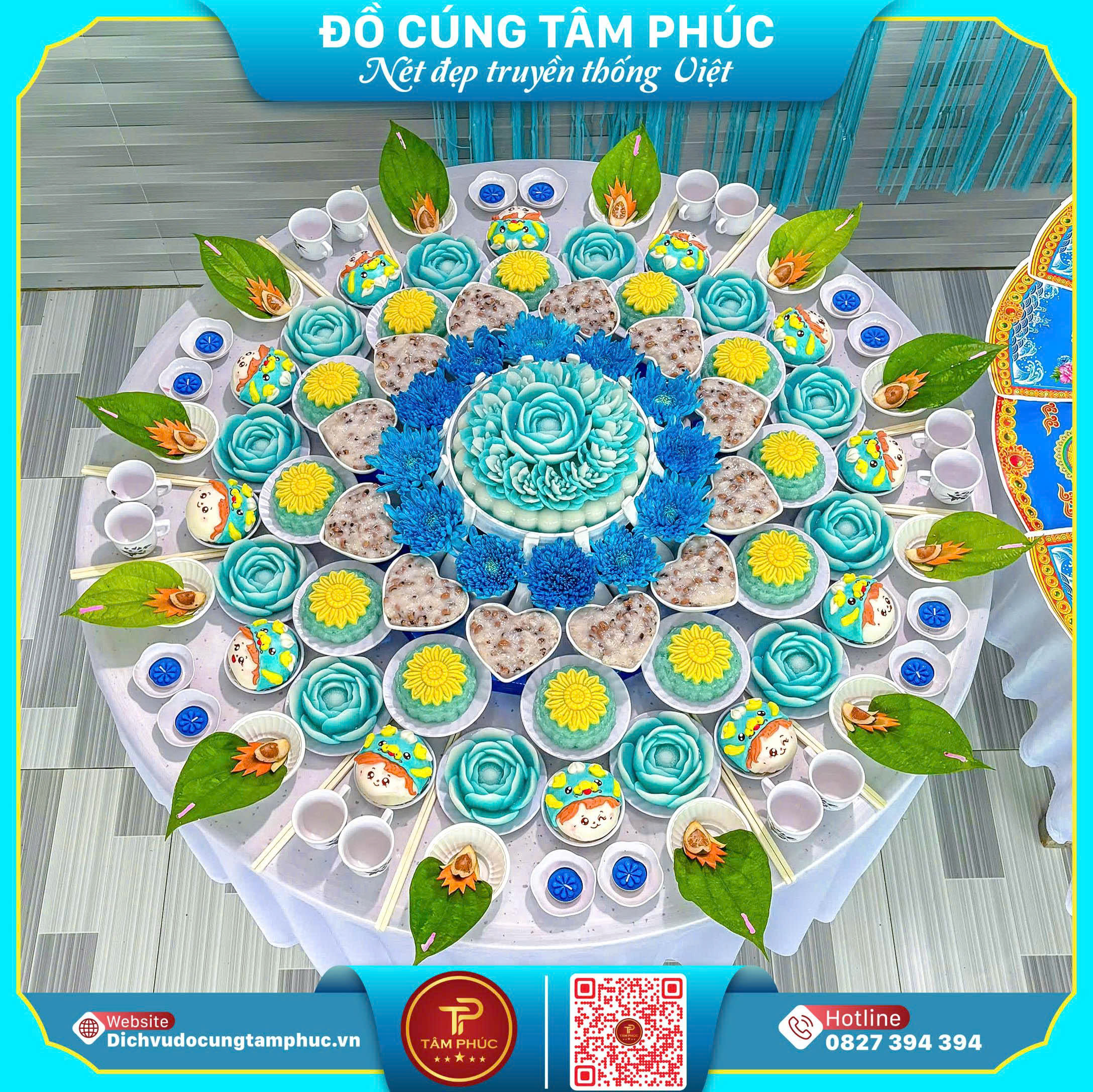 Mâm Cúng Gold Tâm Phúc - Sang Từ Hình - Vững Từ Tâm