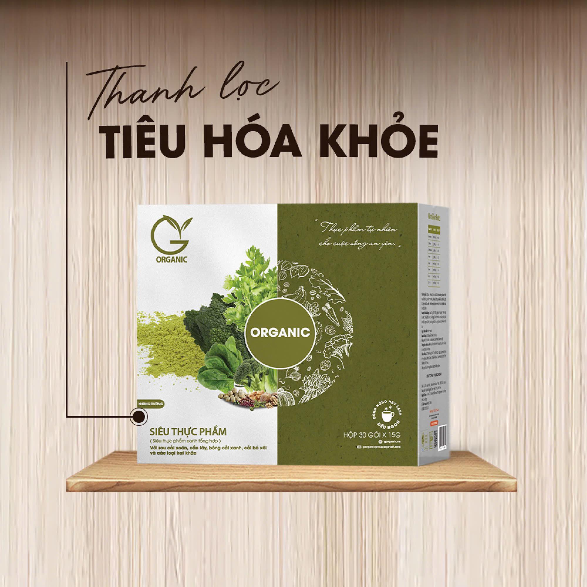 Giải nhiệt cơ thể cùng bột rau củ tổng hợp G.Organic