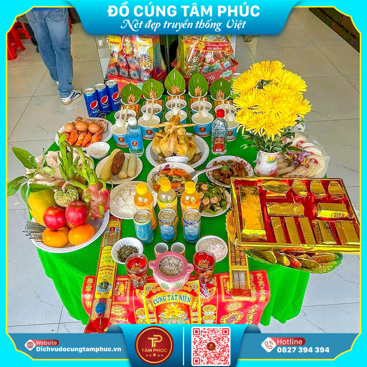 Mấm Cúng Tất Niên Trọn Gói, Dịch Vụ Đồ Cúng Tâm Phúc Tại Cần Thơ