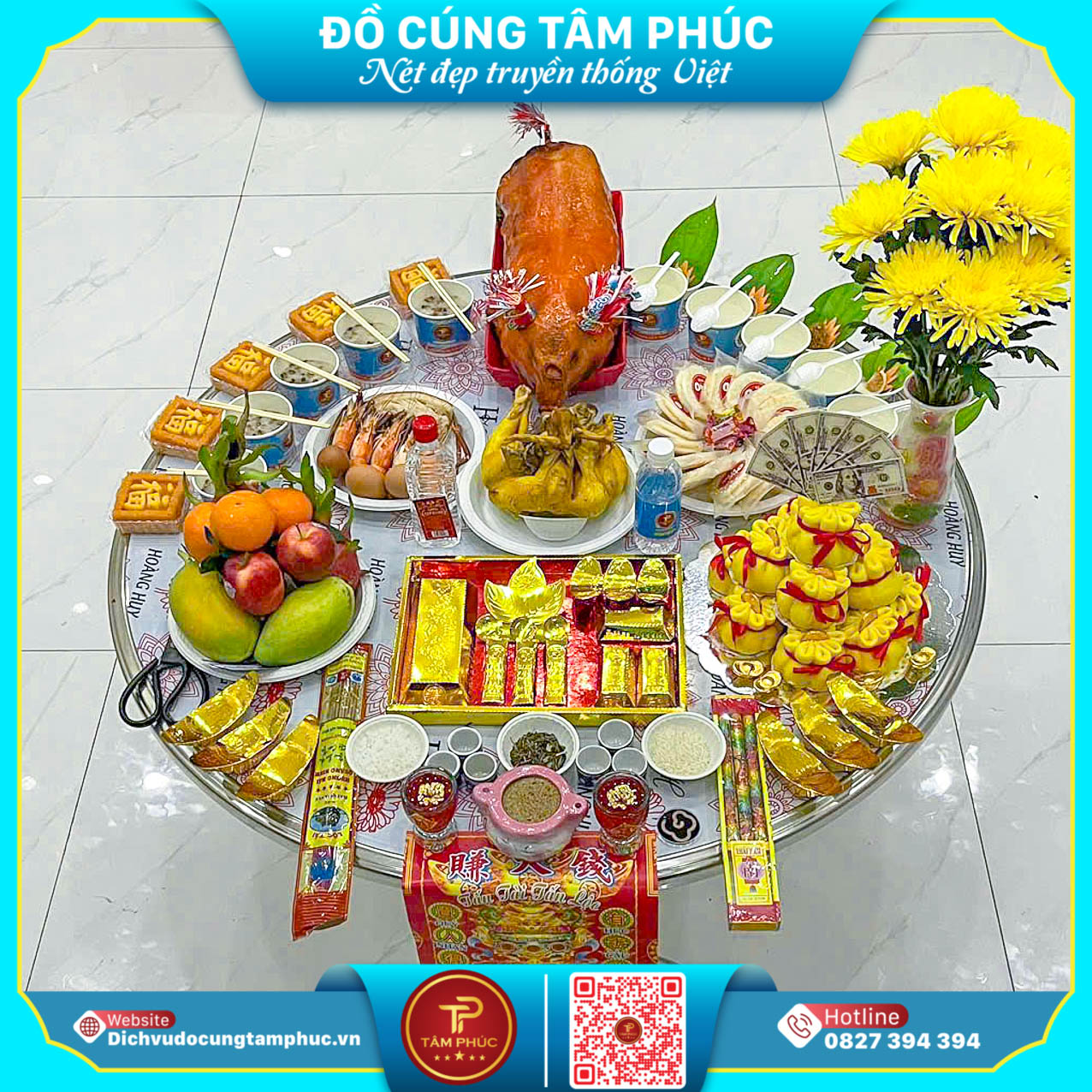 Dịch Vụ Đồ Cúng Tâm Phúc -  Mâm Cúng Khai Trương Tại Cần Thơ