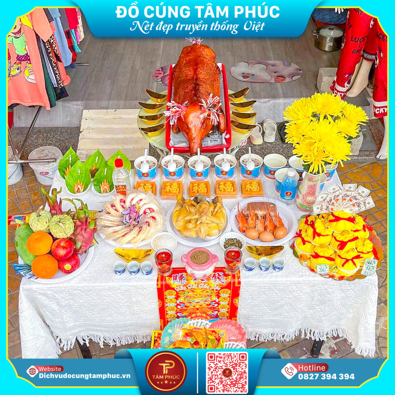 Dịch Vụ Đồ Cúng Tâm Phúc -  Mâm Cúng Khai Trương Tại Cần Thơ