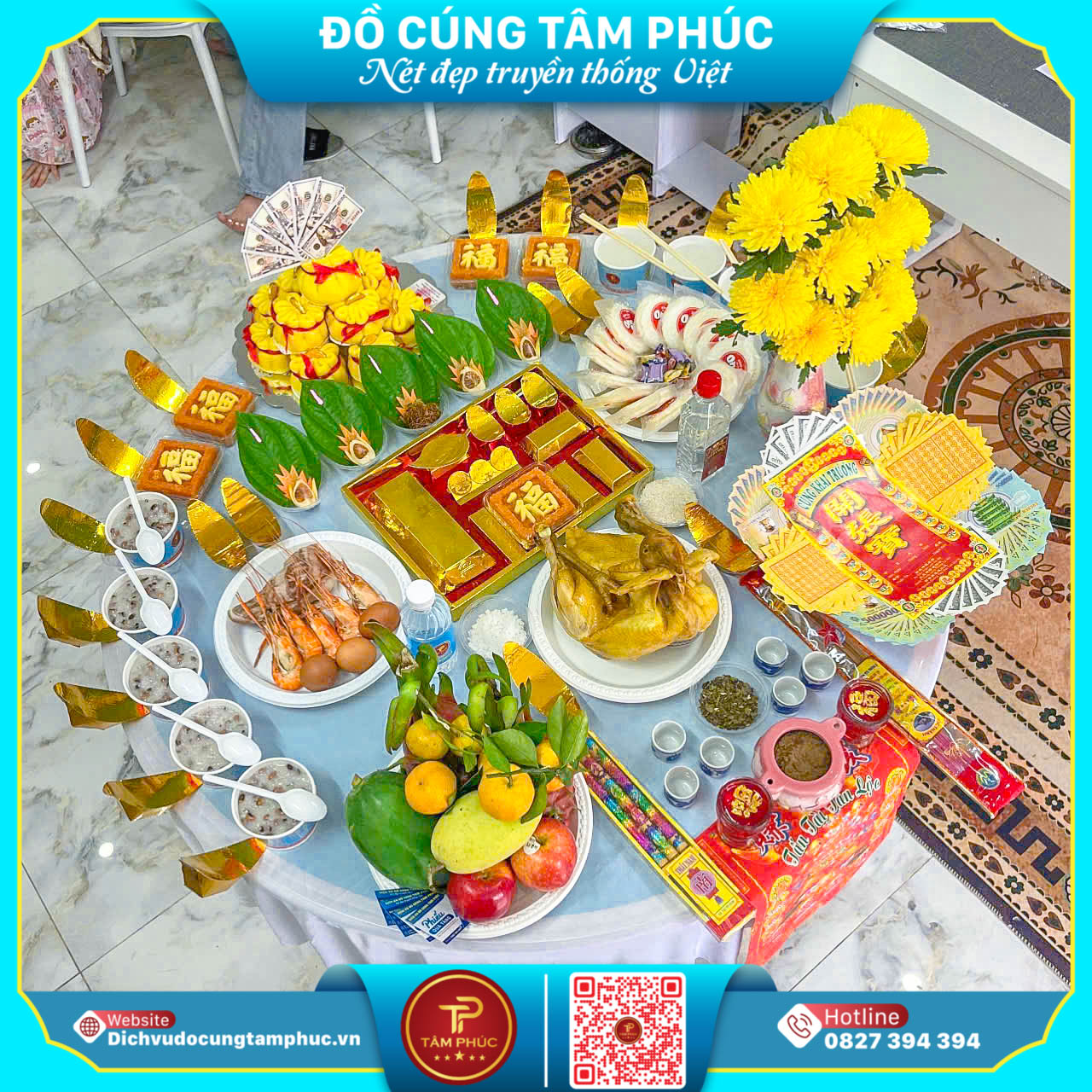 Dịch Vụ Đồ Cúng Tâm Phúc -  Mâm Cúng Khai Trương Tại Cần Thơ