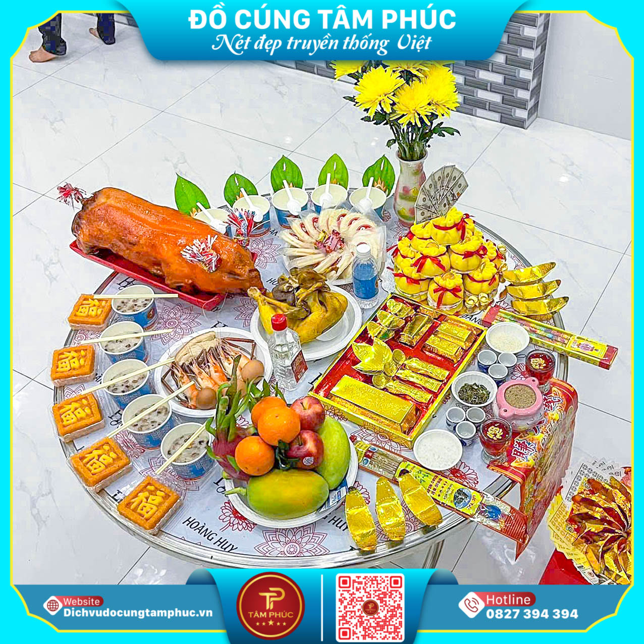 Dịch Vụ Đồ Cúng Tâm Phúc -  Mâm Cúng Khai Trương Tại Cần Thơ