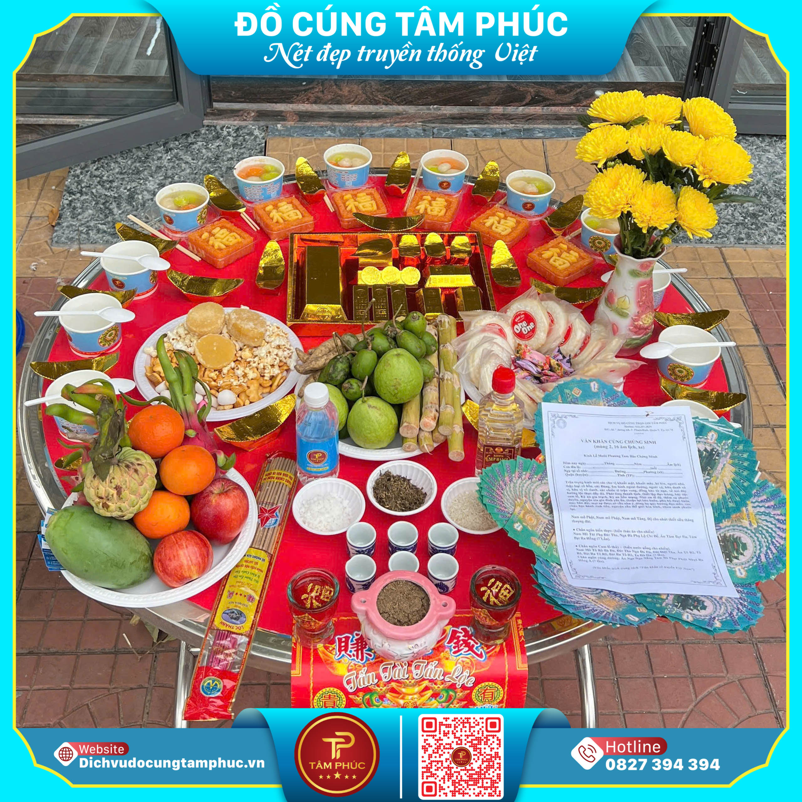 Mâm Cúng Mùng 2 Và 16 Hàng Tháng