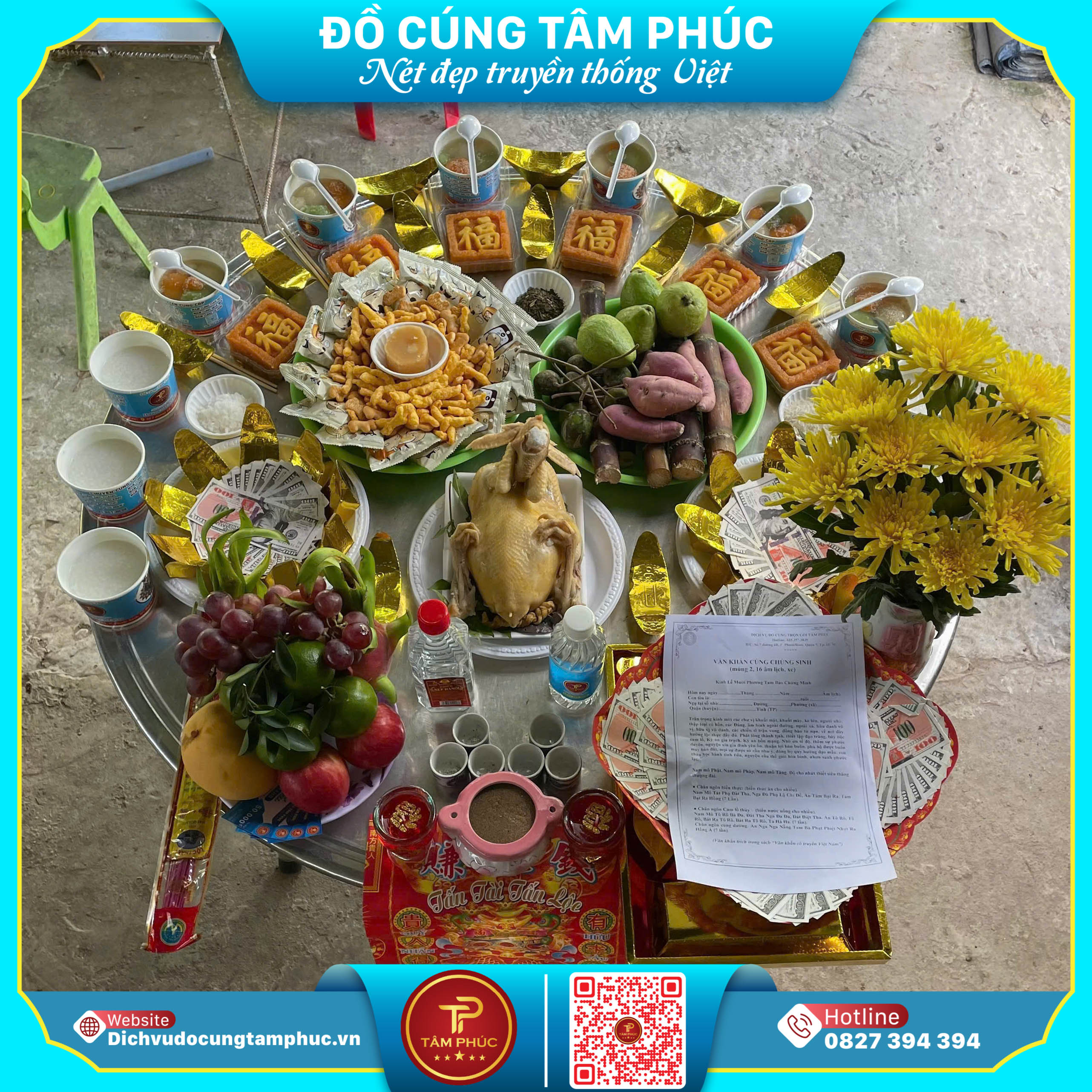 Mâm Cúng Mùng 2 Và 16 Hàng Tháng