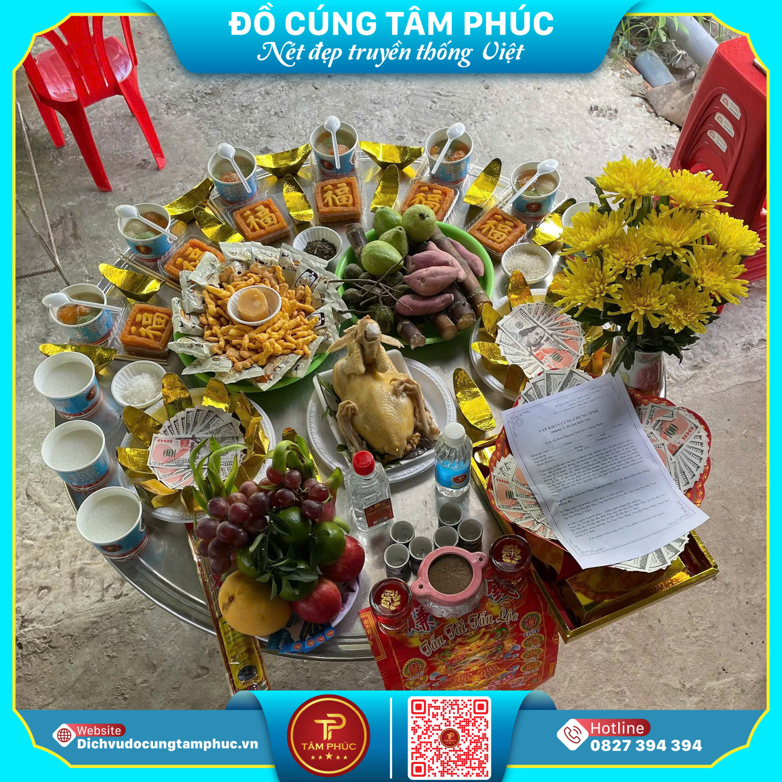 Mâm Cúng Mùng 2 Và 16 Hàng Tháng