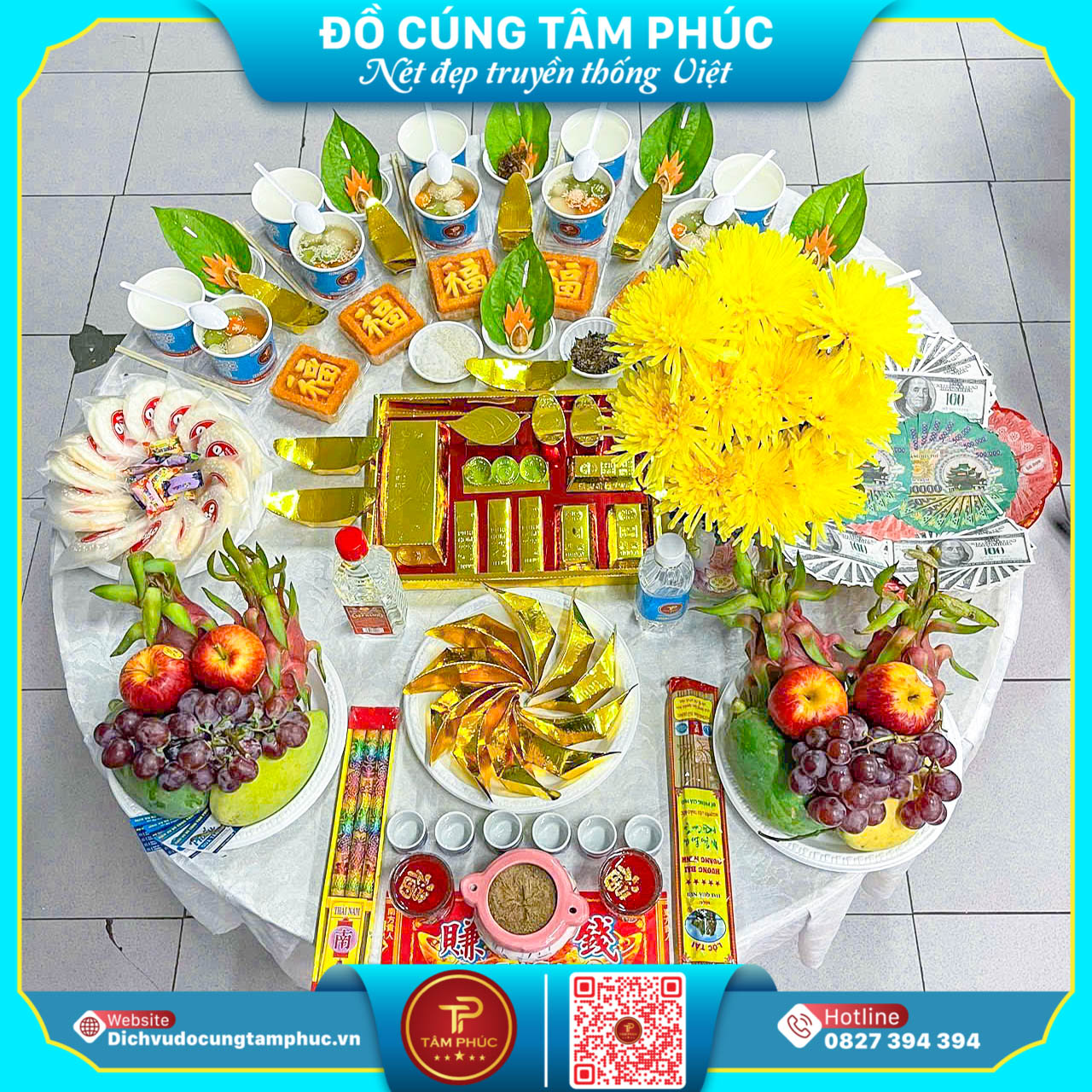 Mâm Cúng Tổ Nghành May Trọn Gói Tại Cần Thơ