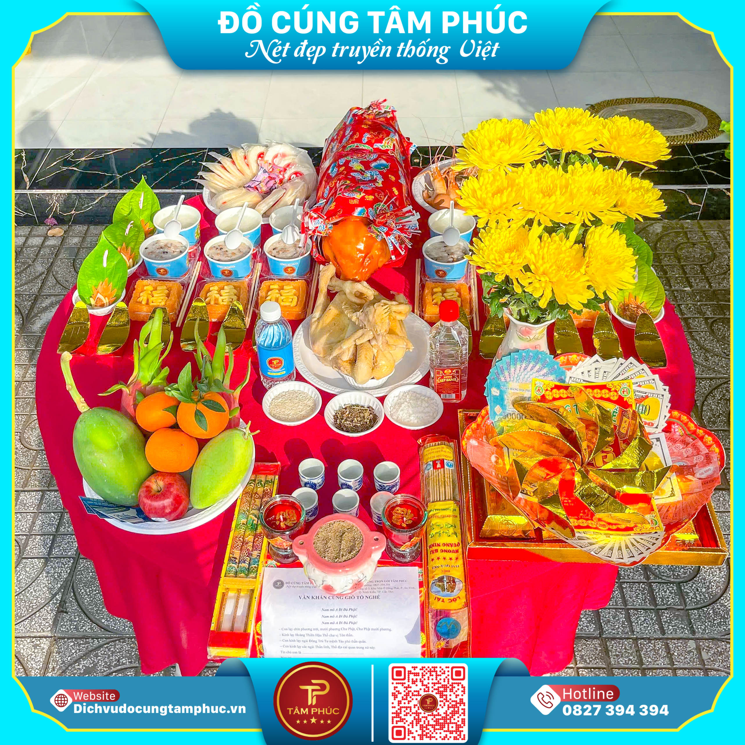 Mâm Cúng Tổ Nghành May Trọn Gói Tại Cần Thơ