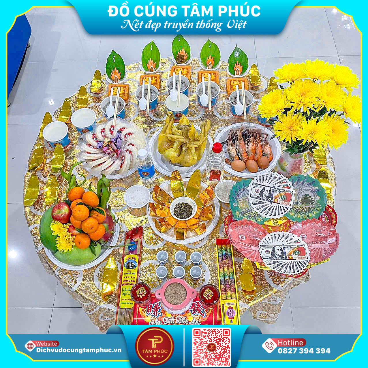 Mâm Cúng Tổ Nghành May Trọn Gói Tại Cần Thơ