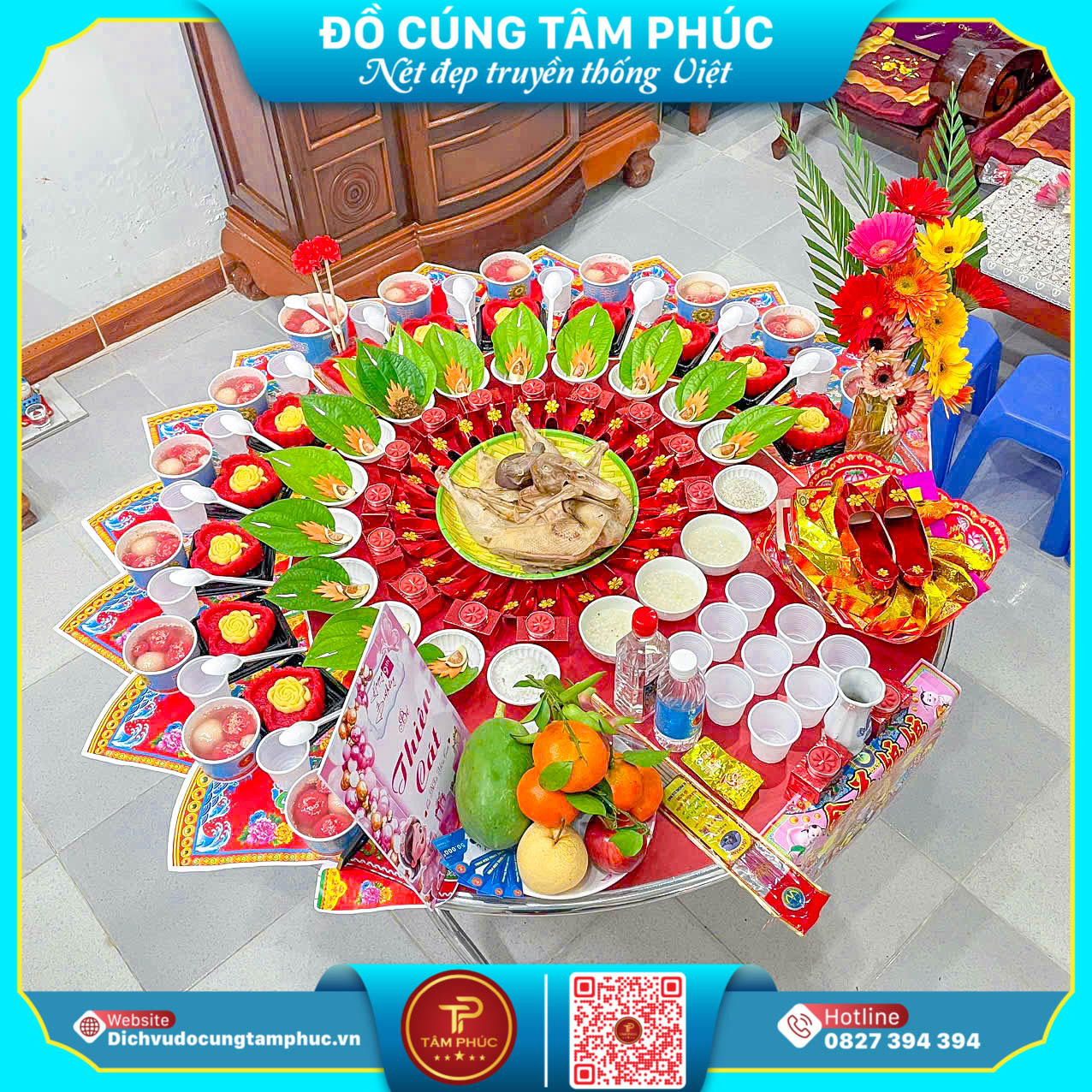 Mâm Cúng Căn 12 Tuổi Trọn Gói - Chuẩn Lễ Tại Cần Thơ