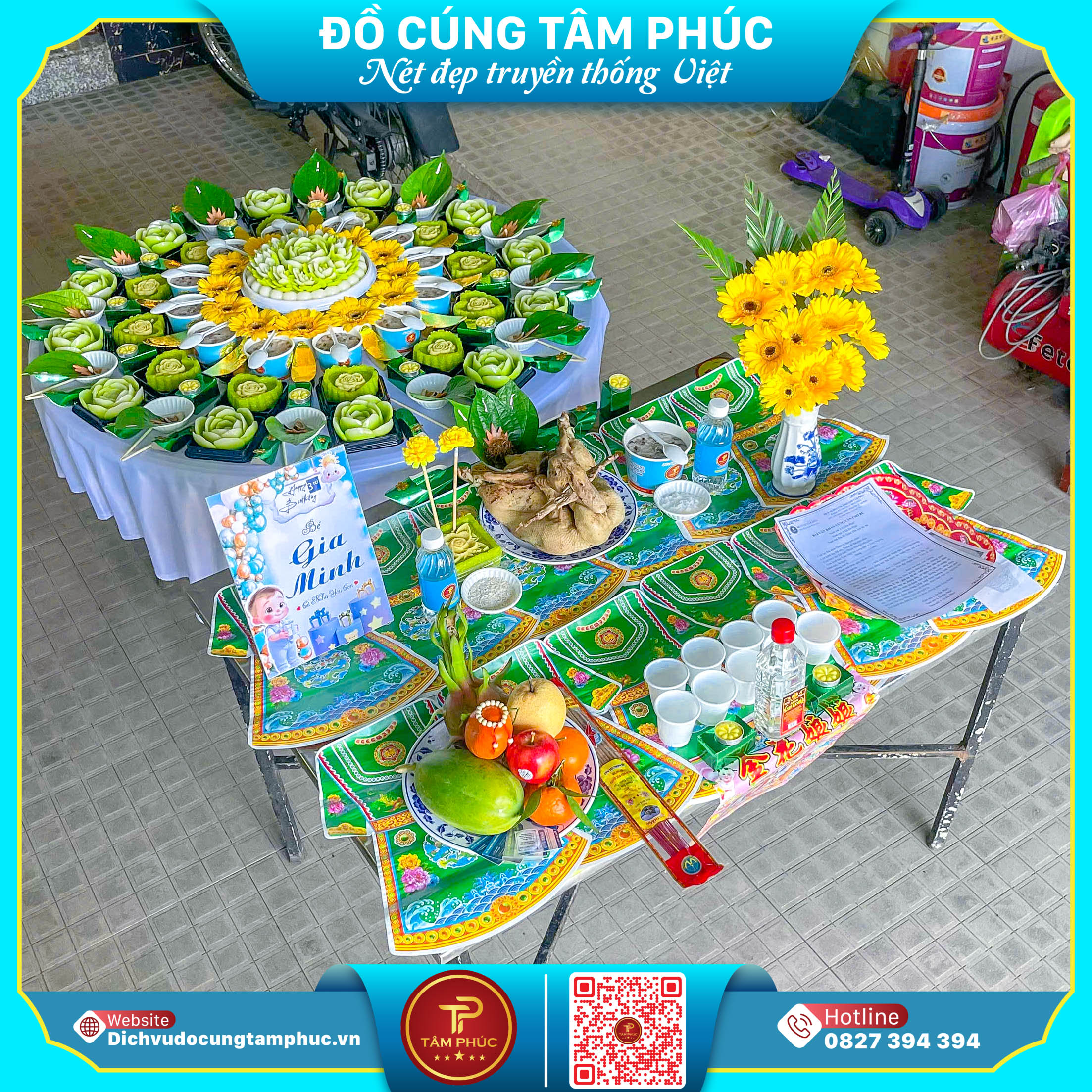 Mâm Cúng Căn 12 Tuổi Trọn Gói - Chuẩn Lễ Tại Cần Thơ