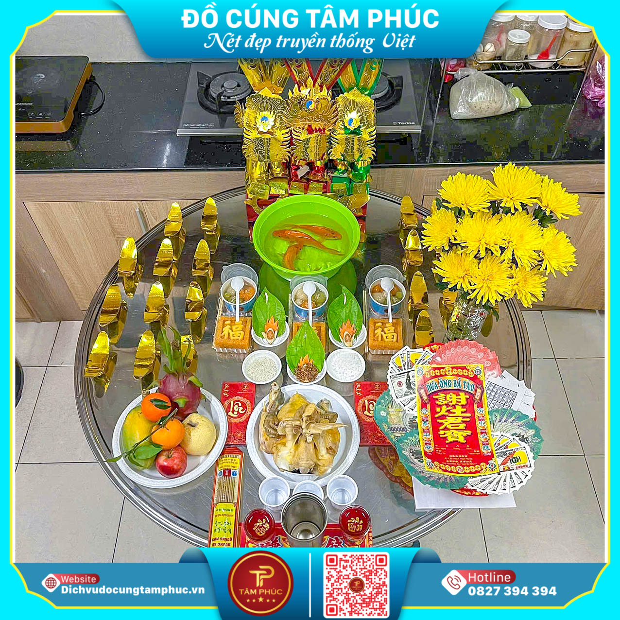 Mâm Cúng Ông Táo Trọn Gói - Đầy Đủ Lễ Nghi Tại Cần Thơ