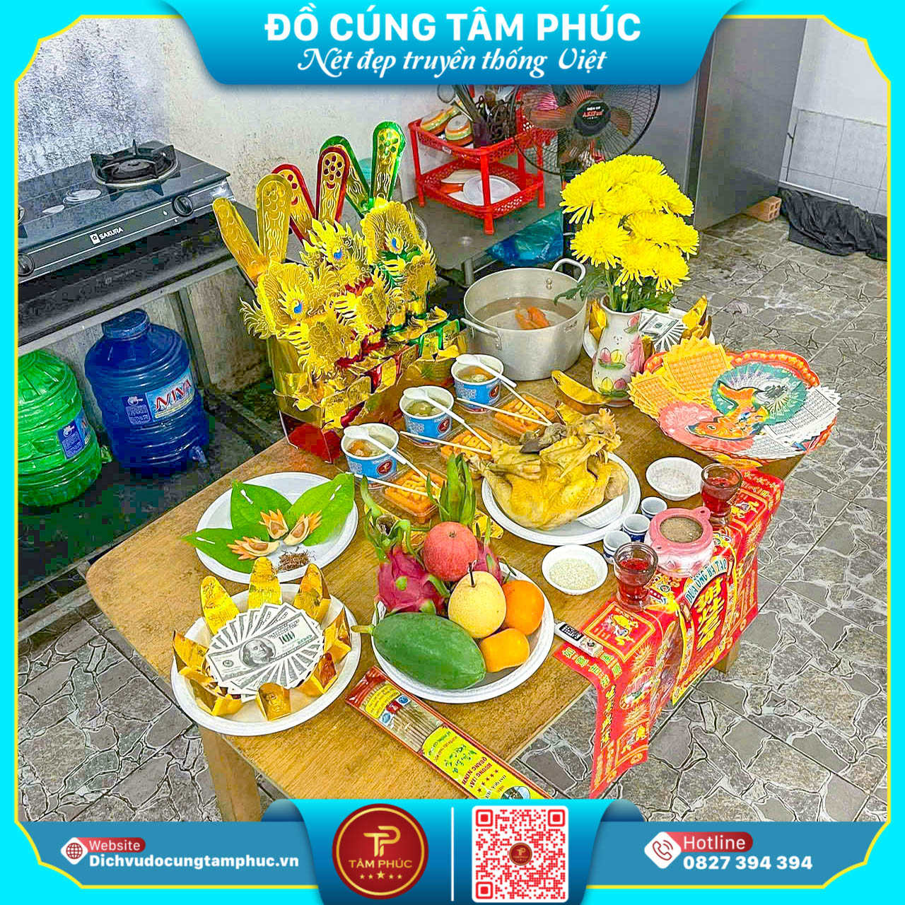 Mâm Cúng Ông Táo Chuẩn Lễ Trọn Gói Từ Tâm Phúc