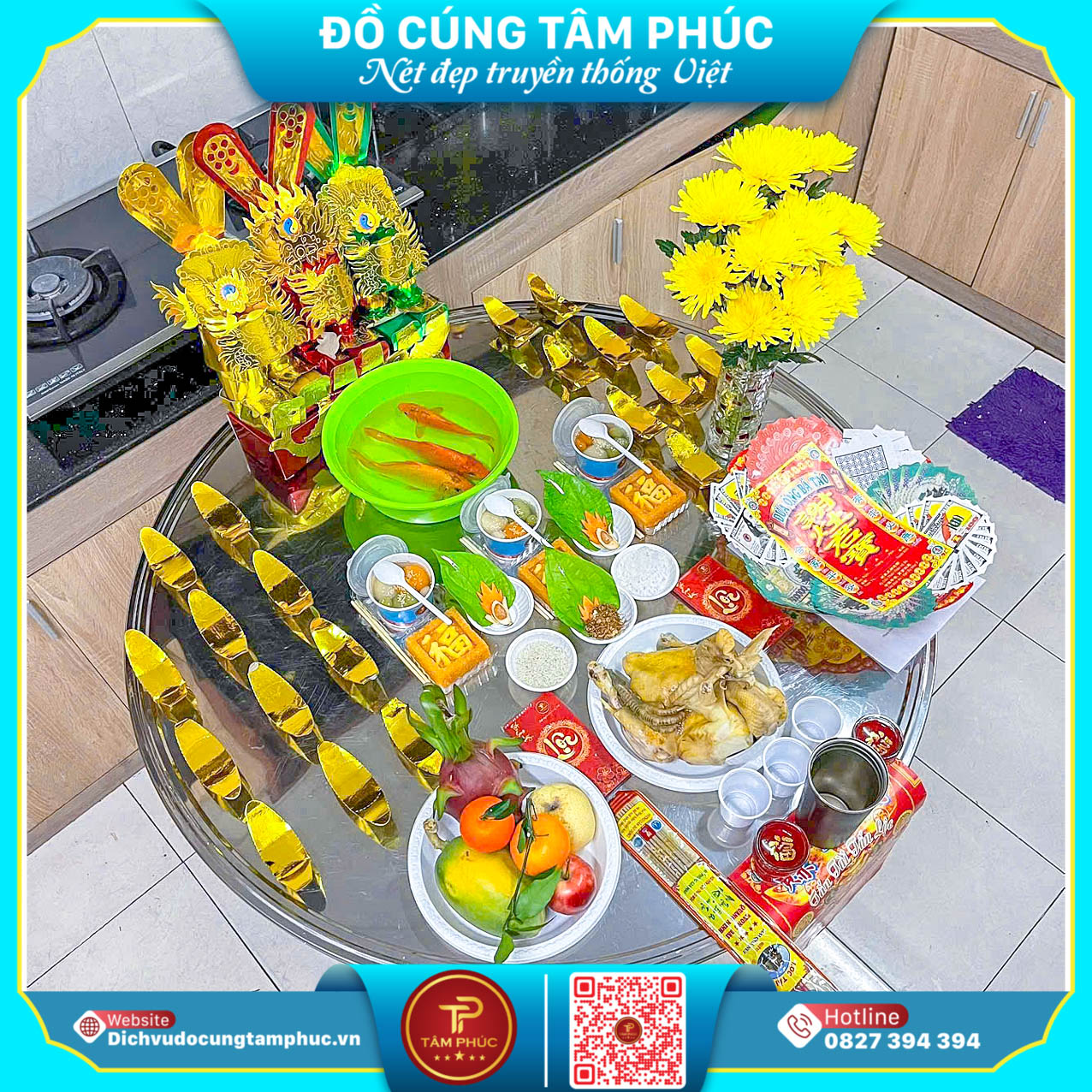 Mâm Cúng Ông Táo Chuẩn Lễ Trọn Gói Từ Tâm Phúc