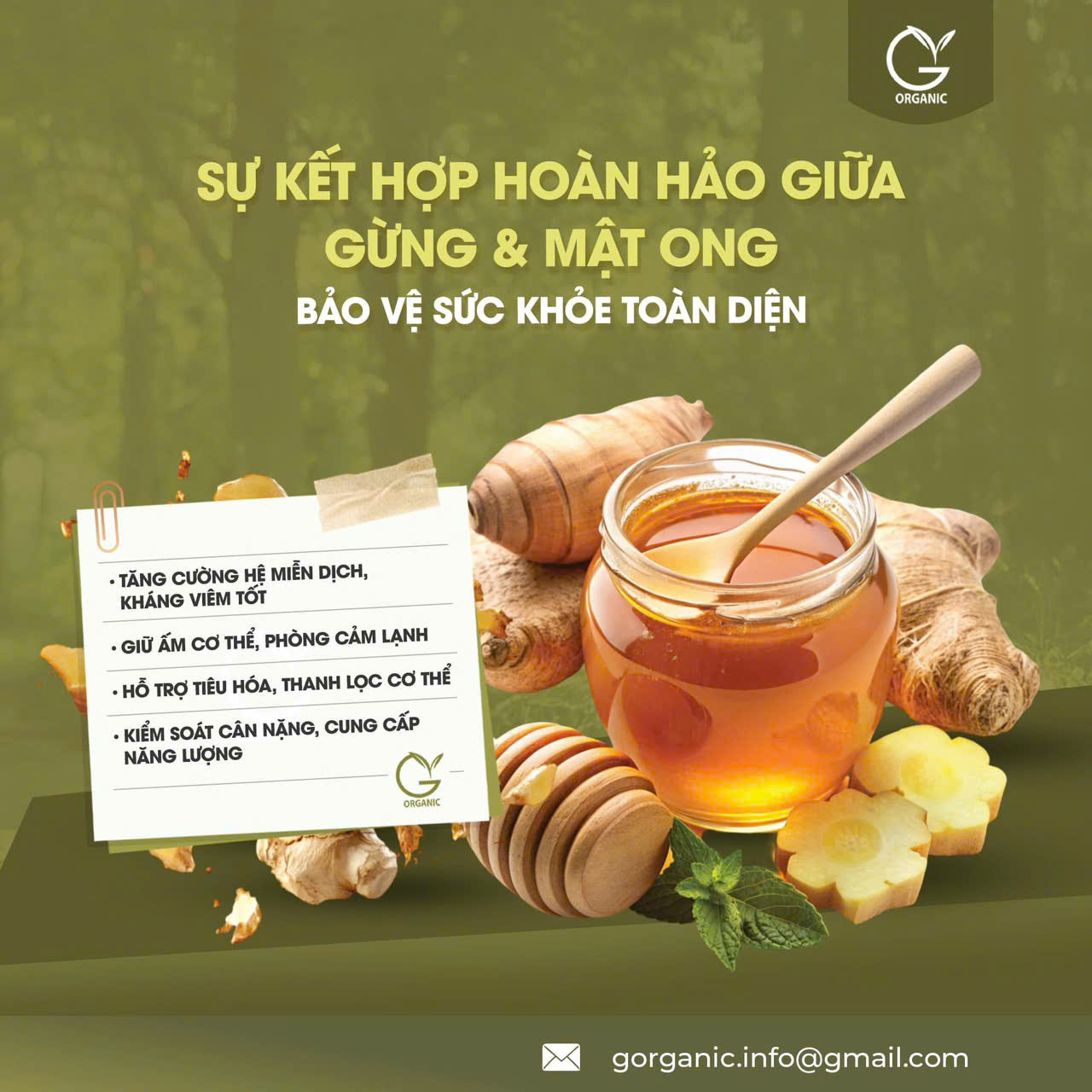 G.Organic - Gìn giữ thiên nhiên, nuôi dưỡng sức khoẻ bền vững