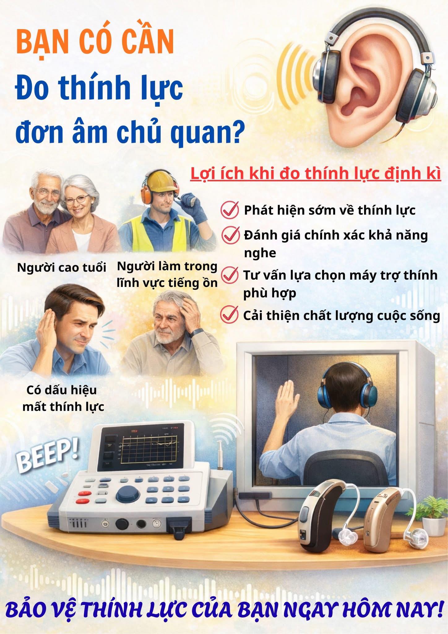Bạn có đang cần đo thính lực đơn âm chủ quan?
