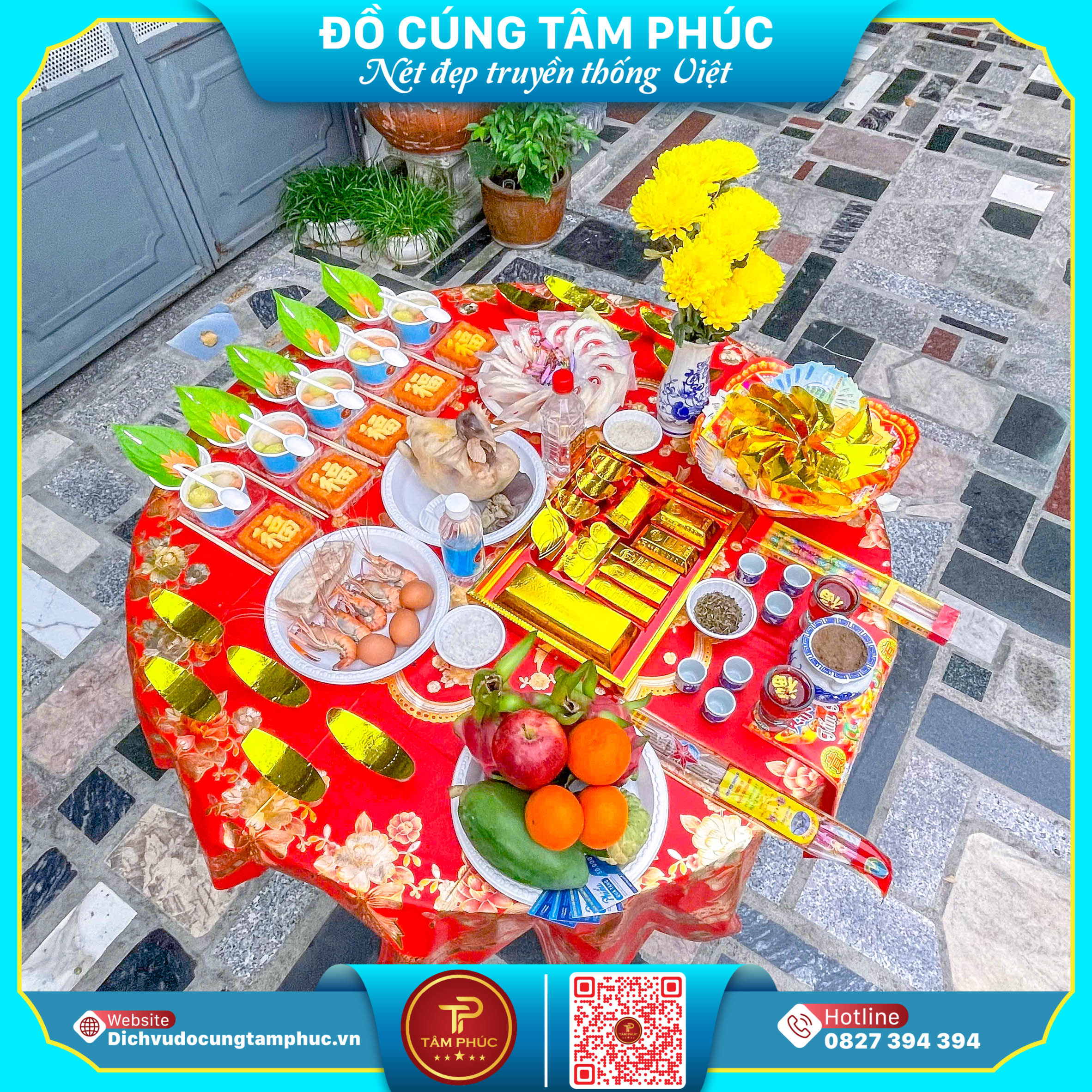 Mâm Cúng Khai Trương Chuẩn Lễ- Khởi Đầu Thuận Lợi, Hút Lộc Ngày Mở Bán