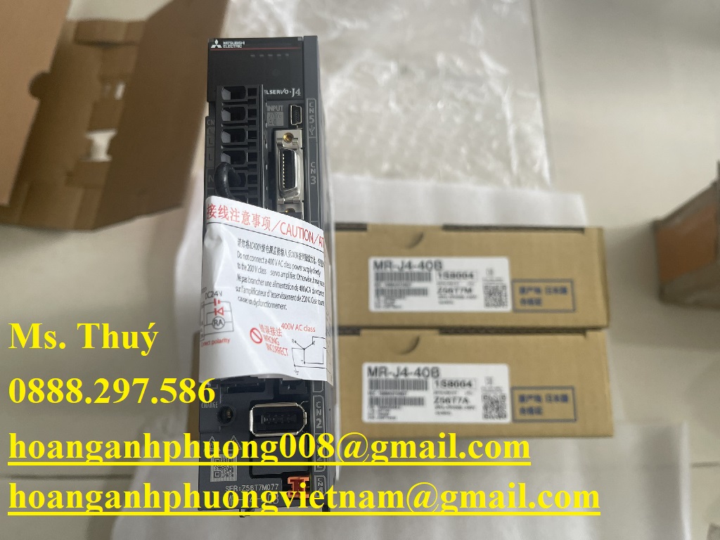 Bộ điều khiển Servo MR-J4-40B  Đại lý chính hãng Mitsubishi
