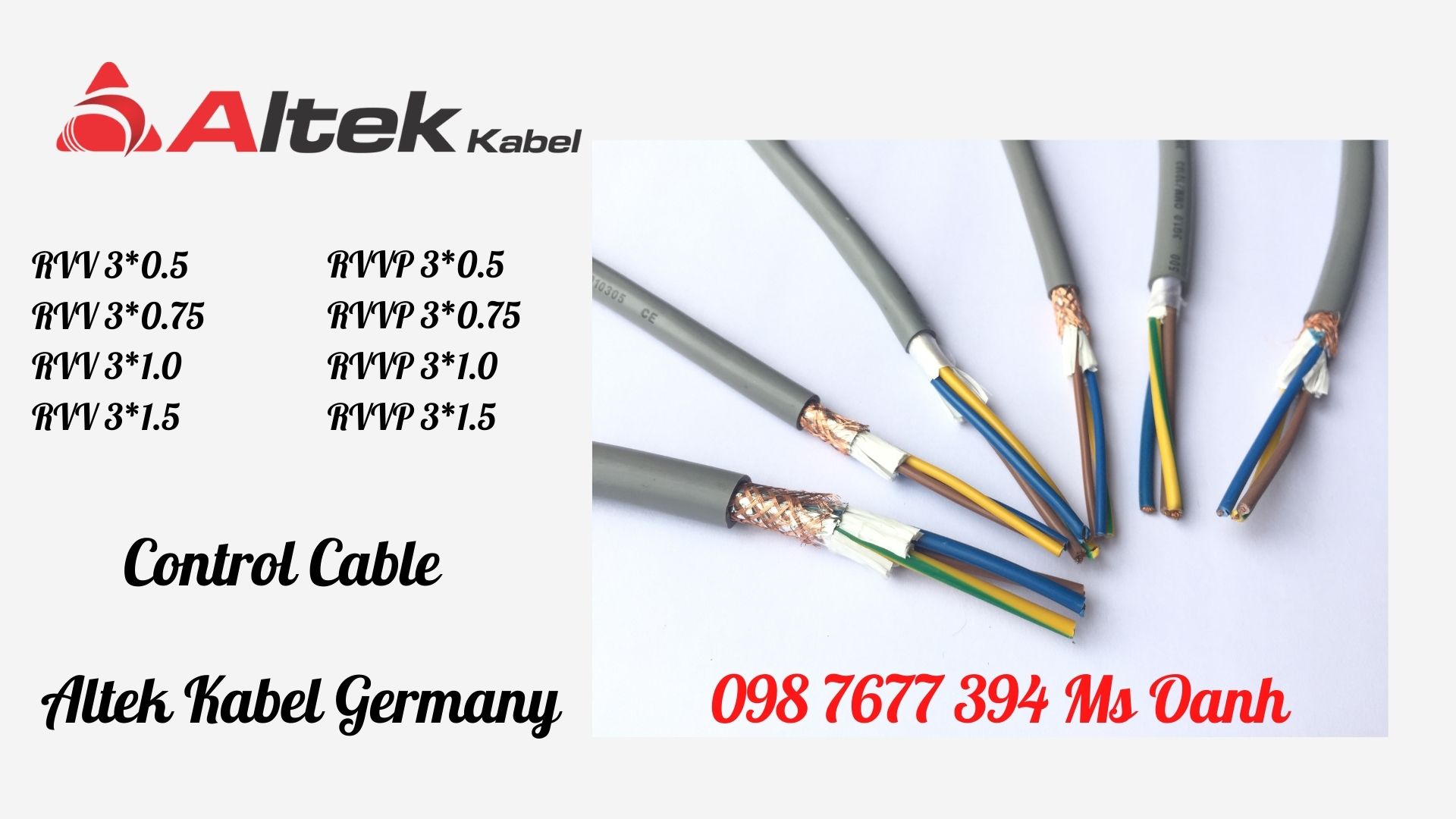 cáp điều khiển rvv, cáp điều khiển chống nhiễu rvvp