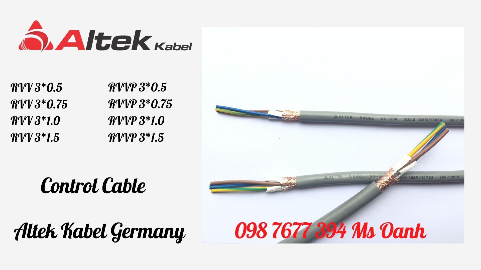 cáp điều khiển rvv, cáp điều khiển chống nhiễu rvvp