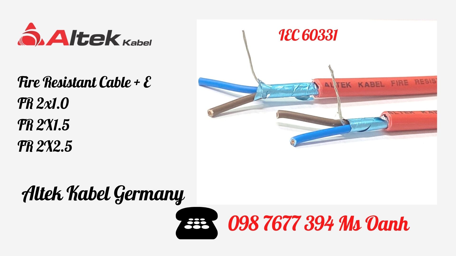 Fire Resistant Cable, Cáp chống cháy chậm cháy