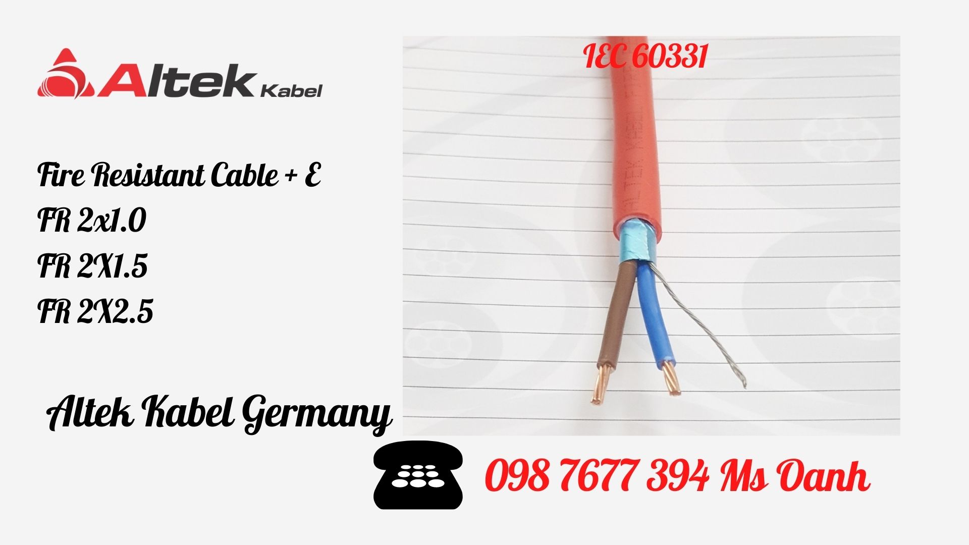 Fire Resistant Cable, Cáp chống cháy chậm cháy