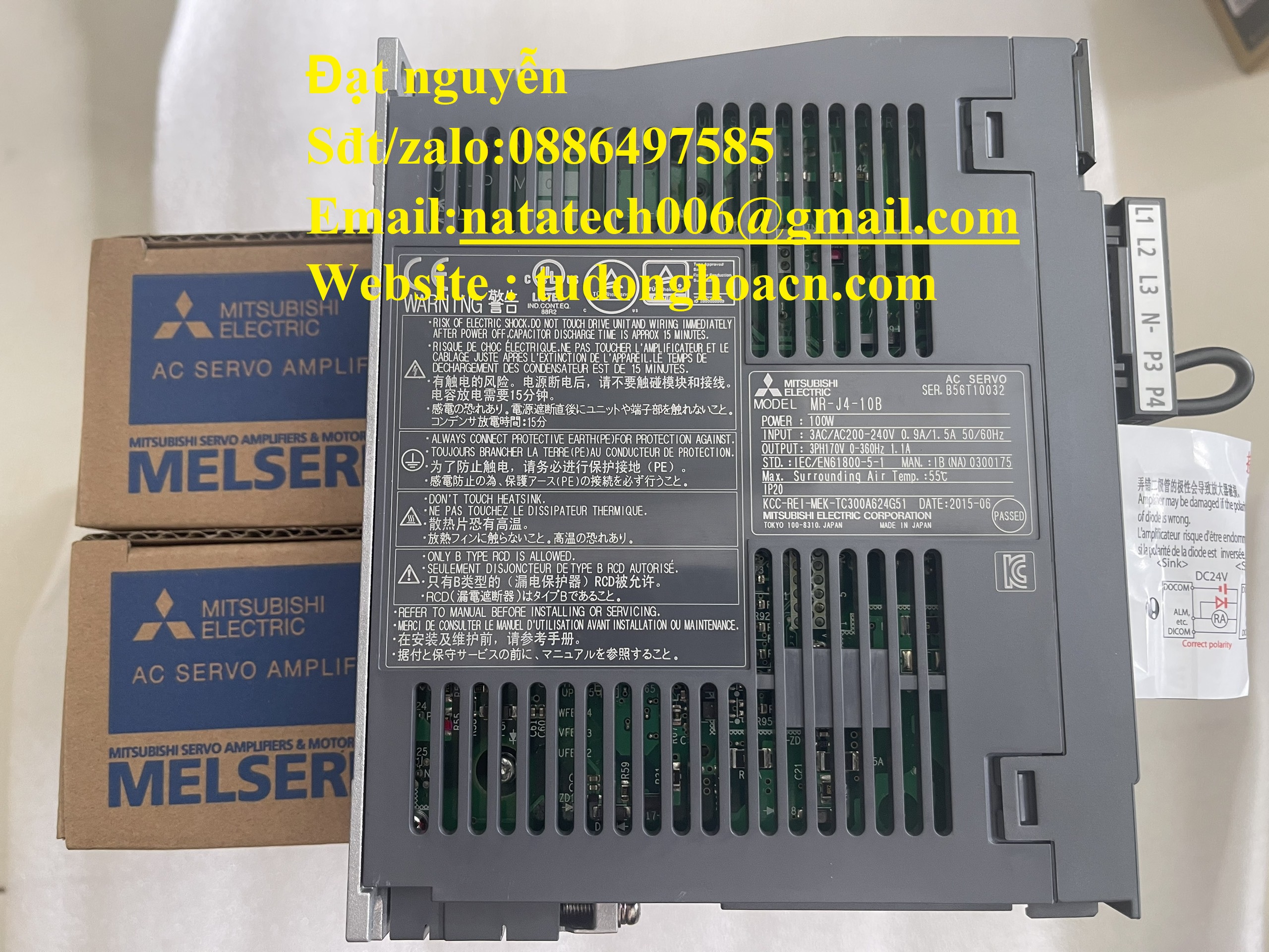 Servo MR-J4-10B bộ điều khiển mitsubishi chính hãng 