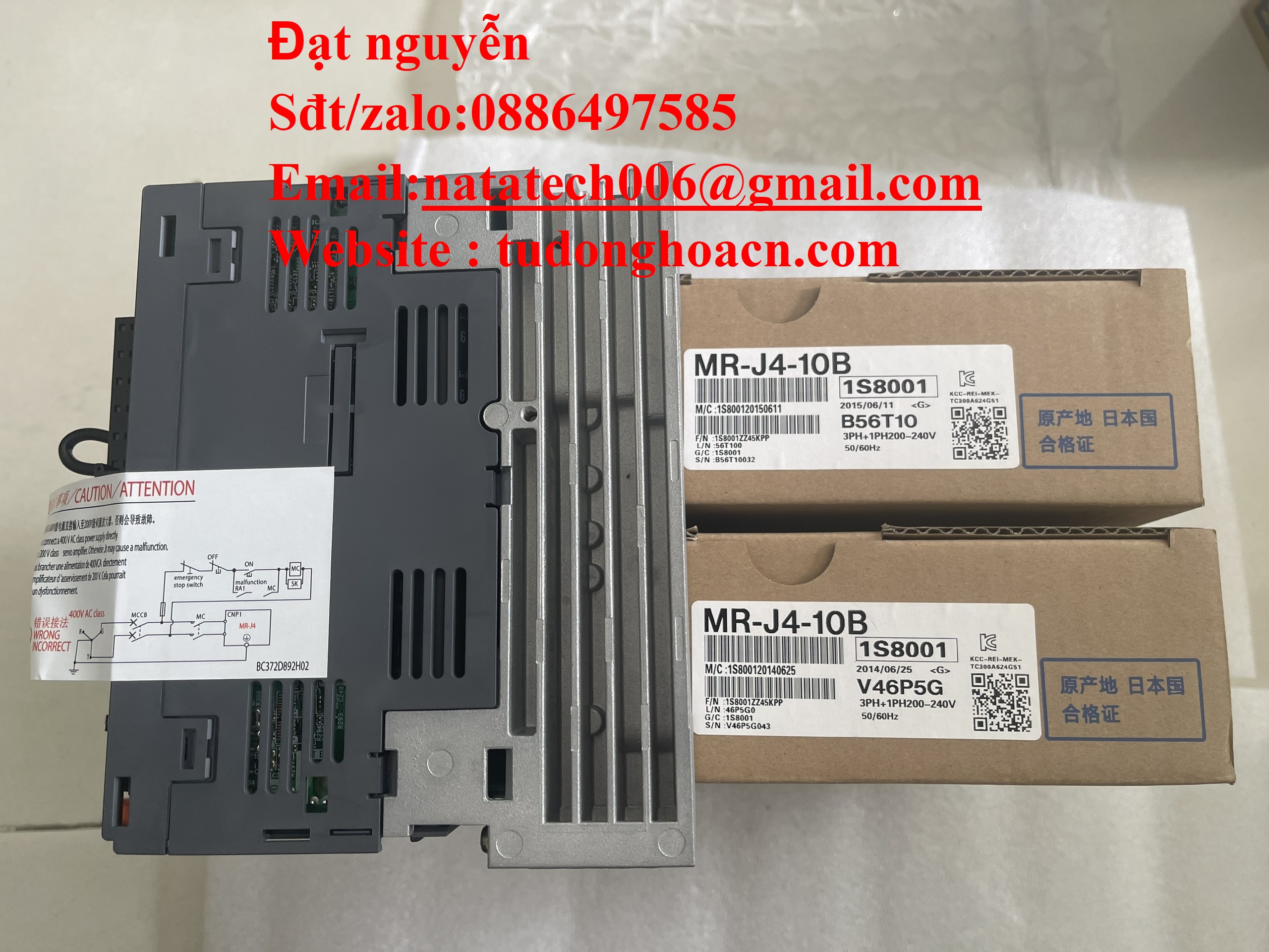 Servo MR-J4-10B bộ điều khiển mitsubishi chính hãng 
