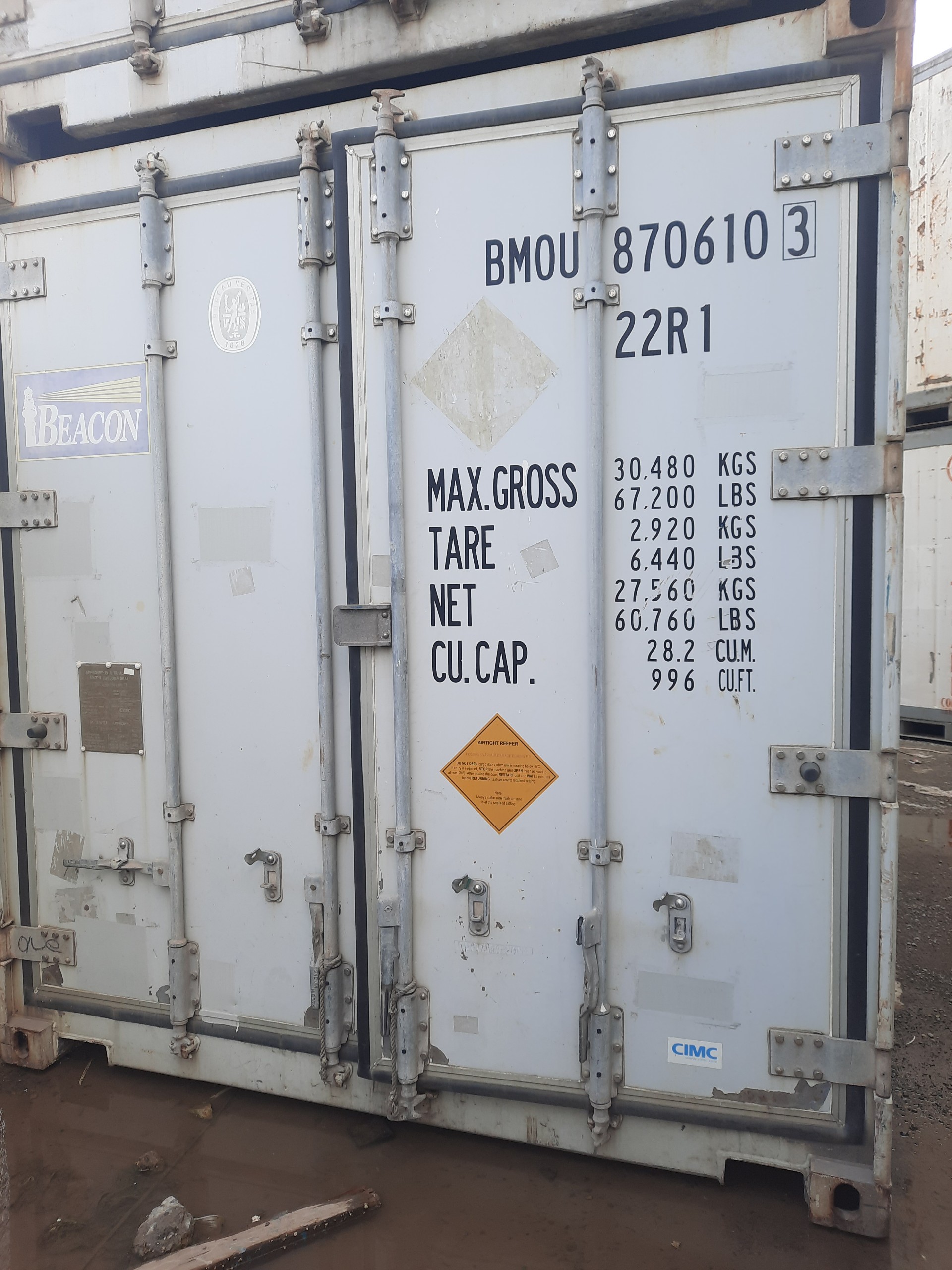 Container trữ đông lạnh hàng hoá 10 - 15 tấn