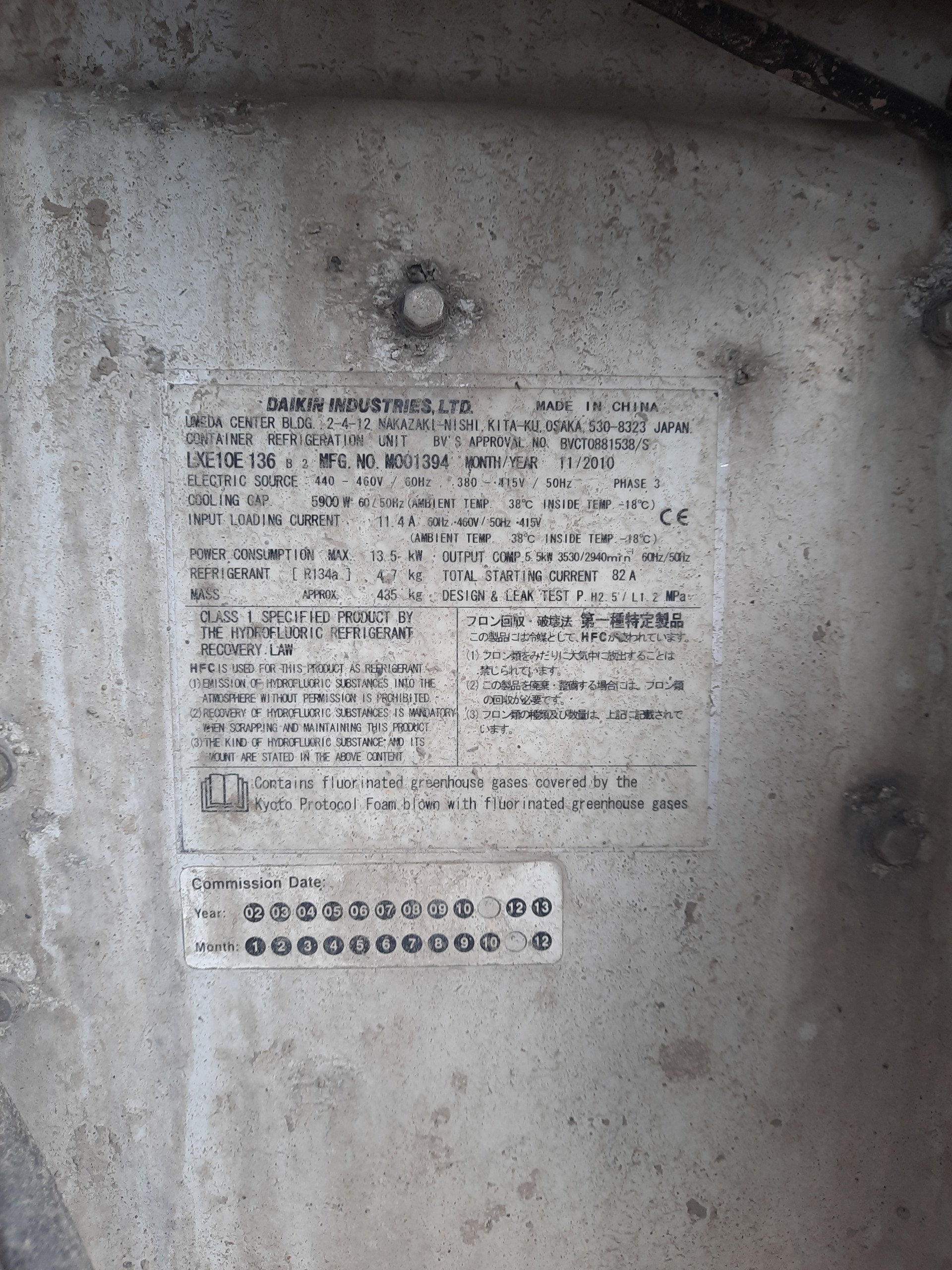 Container trữ đông lạnh hàng hoá 10 - 15 tấn
