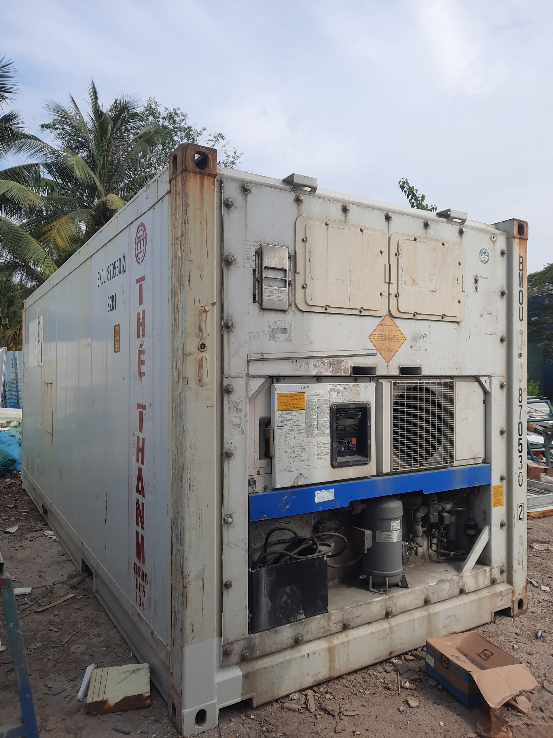 Container lạnh 20 feet làm nông sản và thực phẩm Tết