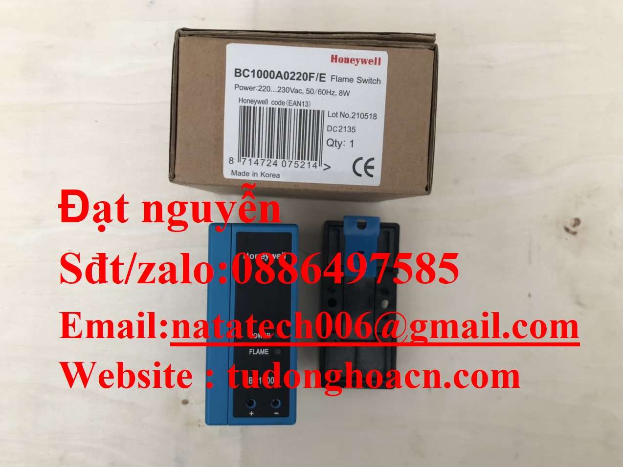 BC1000A0220F/E bộ điều chỉnh lửa Honeywell chính hãng