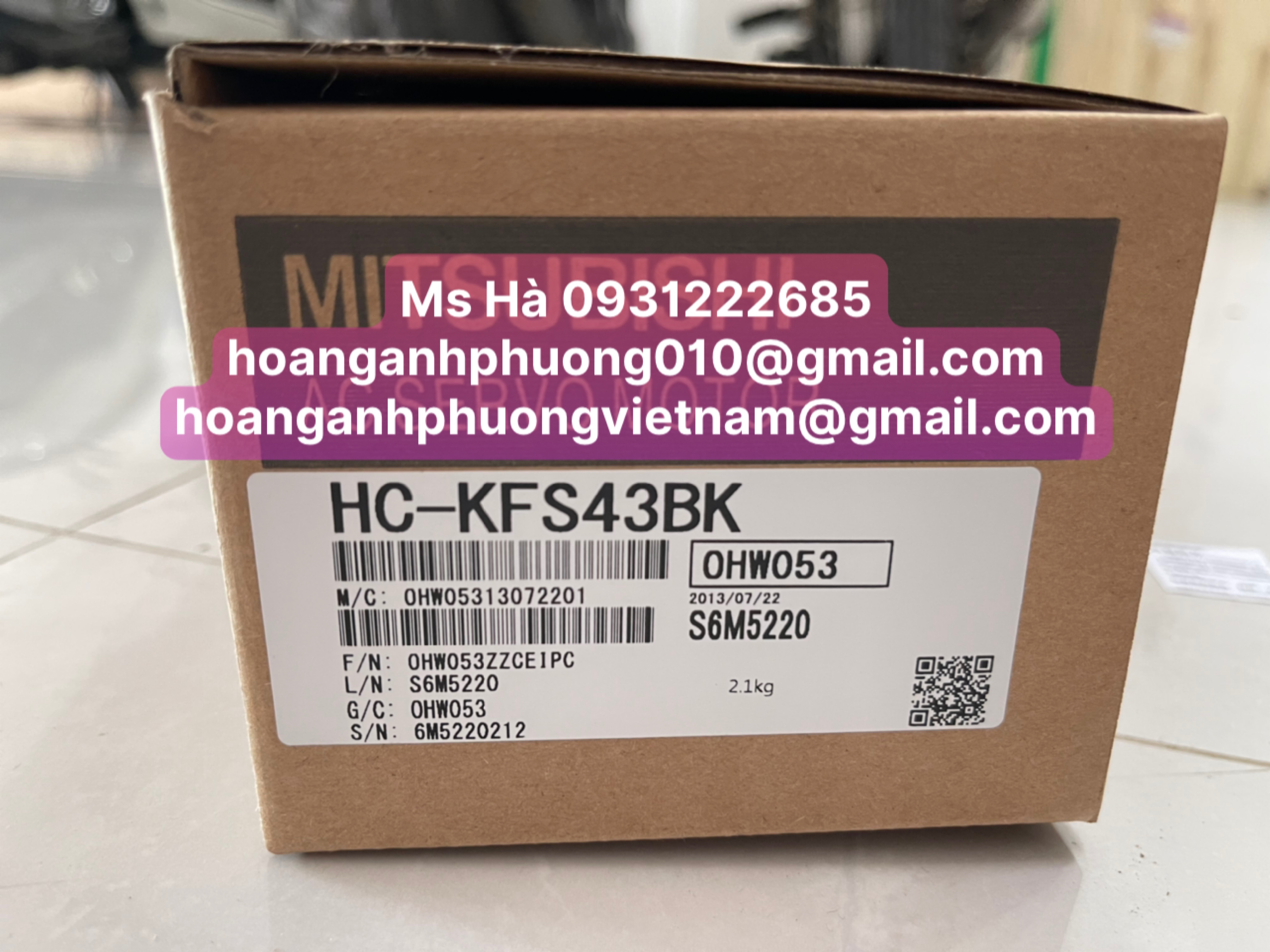 Động cơ HC-KFS servo mitsubishi HC-KFS43BK hàng mới 