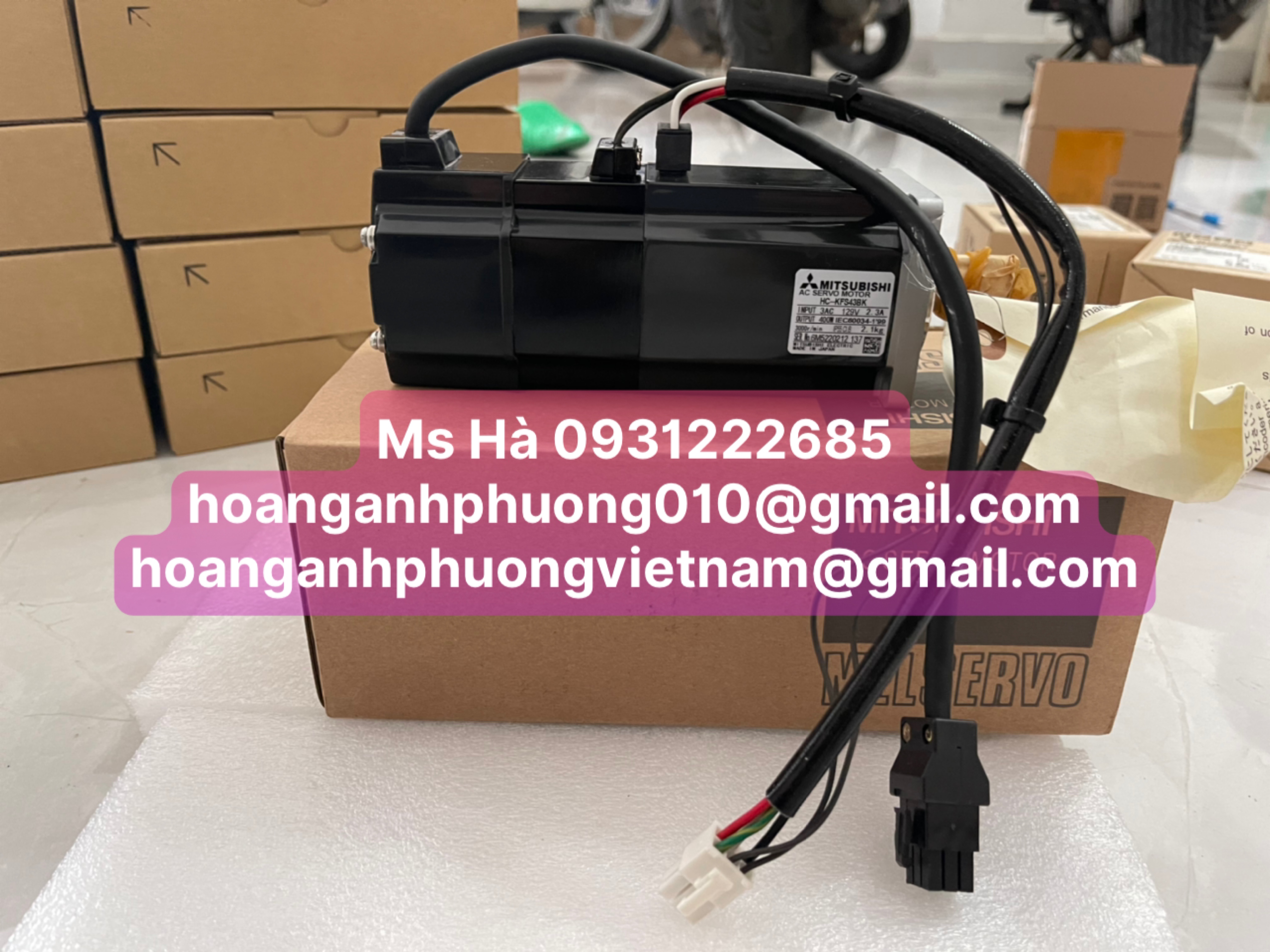 Động cơ HC-KFS servo mitsubishi HC-KFS43BK hàng mới 