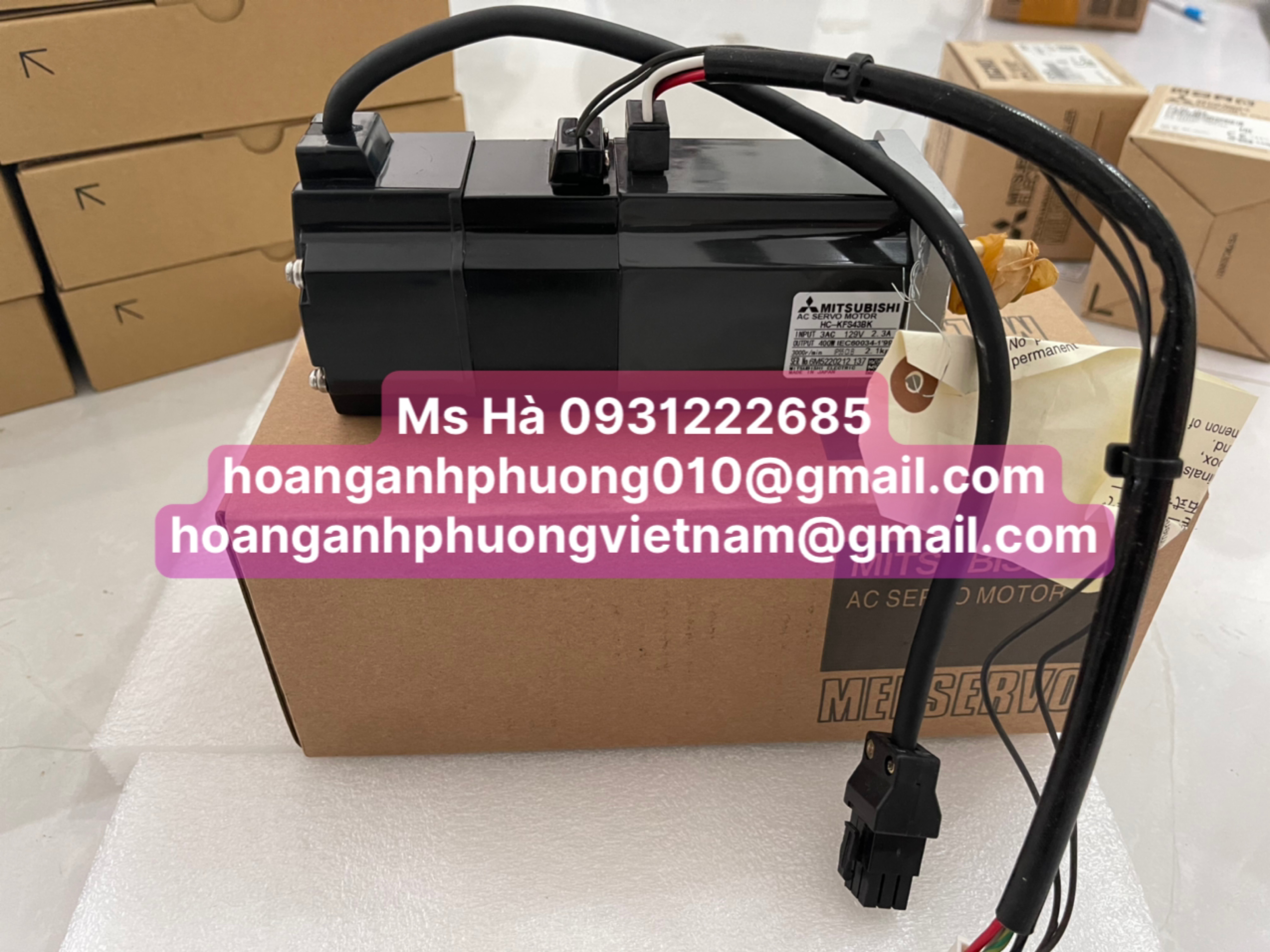 Động cơ HC-KFS servo mitsubishi HC-KFS43BK hàng mới 