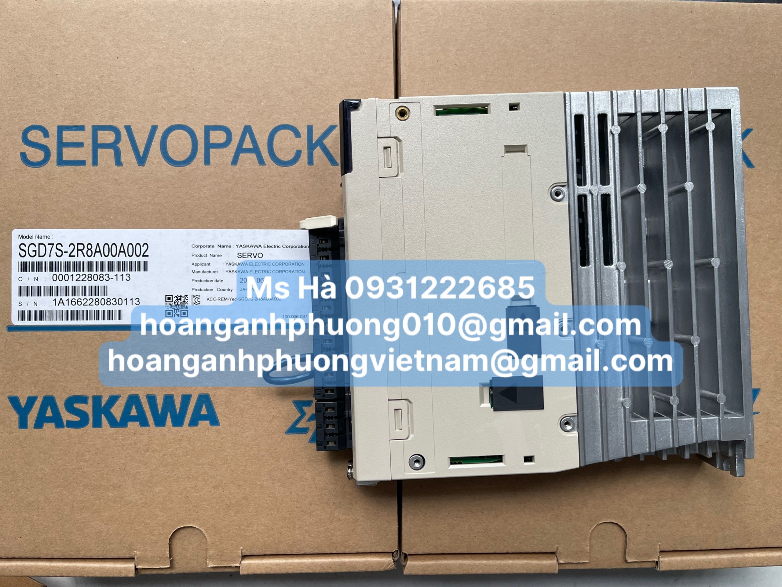Servopack chính hãng SGD7S-2R8A00A002 Yaskawa 