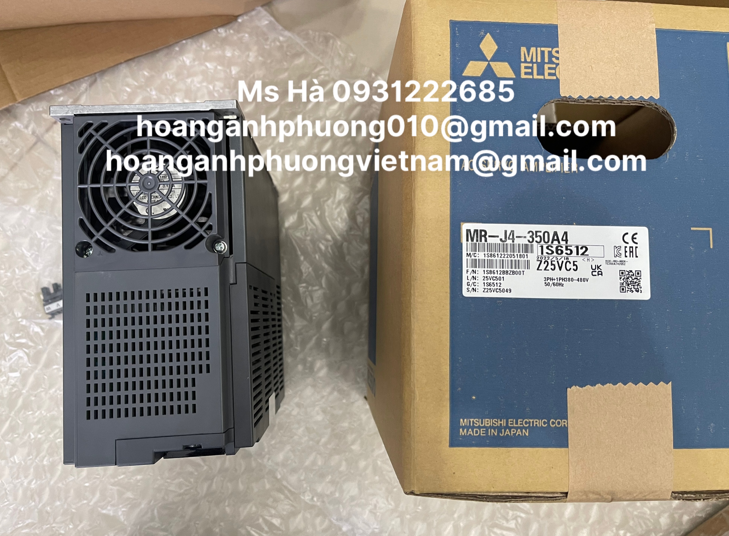 Motor MR-J4-350A4 mitsubishi giá tốt, h&agraveng mới 