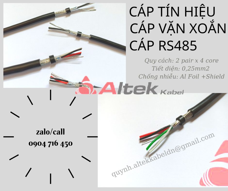 C&aacutep mạng chống nhiễu/kh&ocircng chống nhiễu Altek Kabel