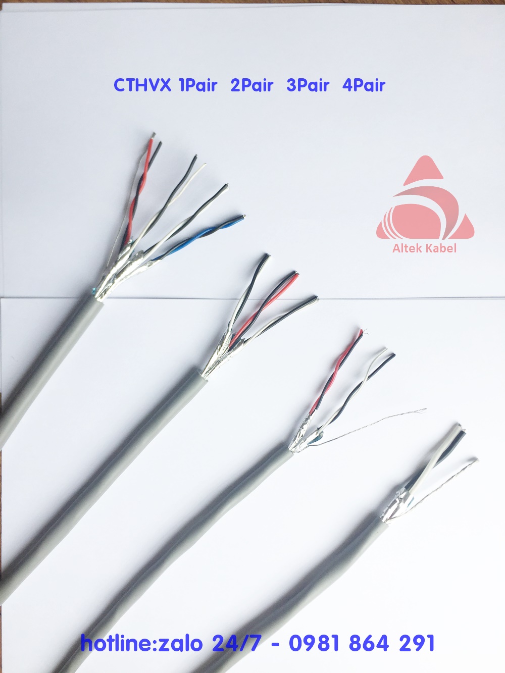 C&aacutep t&iacuten hiệu vặn xoắn 4pair 22awg có đủ Co,Cq 