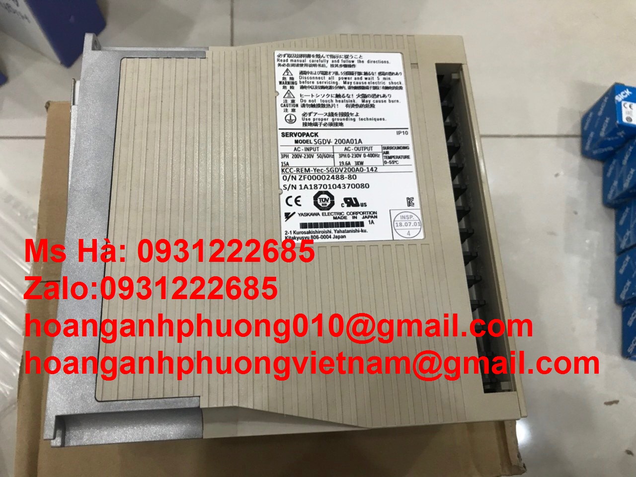 Bộ điều khiển Yaskawa SGDV-200A01A chính hãng 
