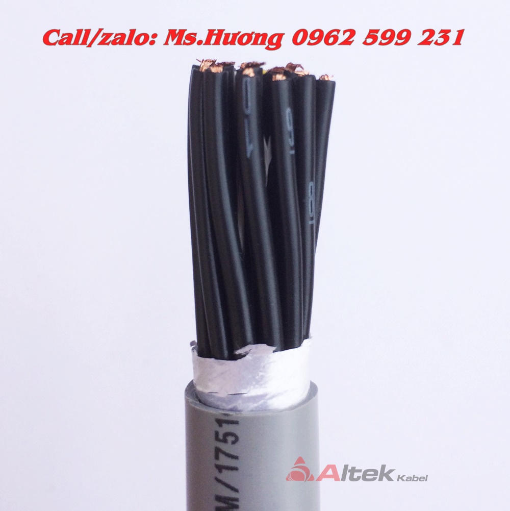 Cáp điều khiển 16 lõi altekkabel từ 0.5 đến 1.5mm