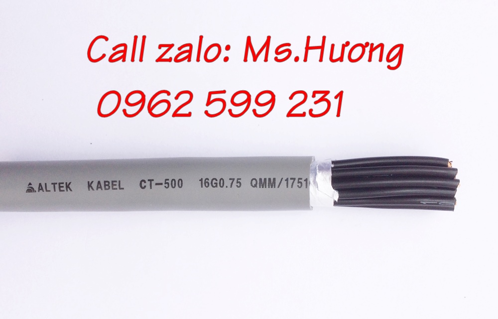 Cáp điều khiển 16 lõi altekkabel từ 0.5 đến 1.5mm