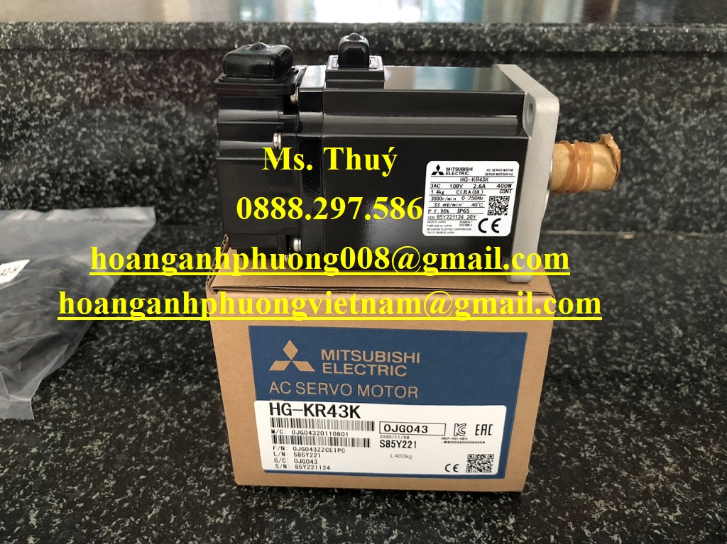 Động cơ servo Mitsubishi HG-KR43K - Giao hàng toàn quốc