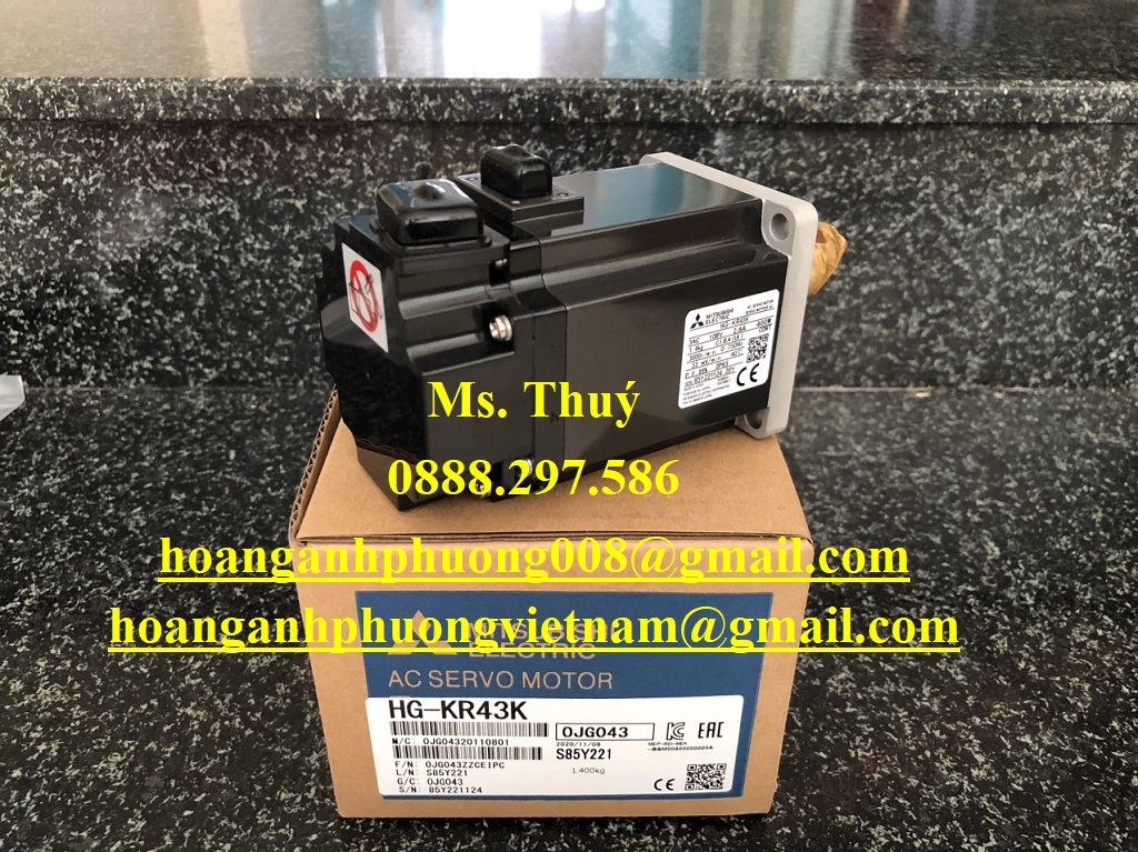 Động cơ servo Mitsubishi HG-KR43K - Giao hàng toàn quốc