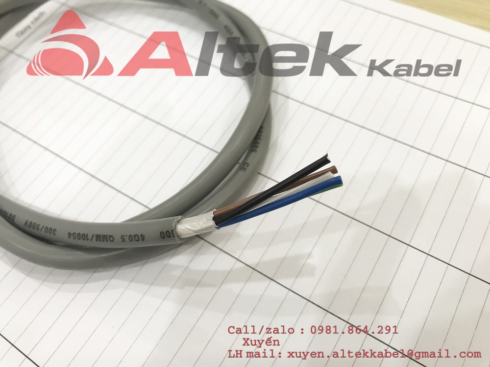 Cáp điều khiển 4x1.5mm2 chống nhiễu Altek Kabel