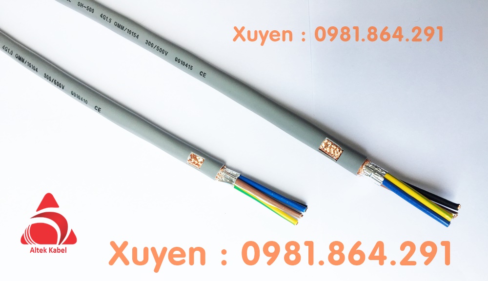 Cáp điều khiển 4x1.5mm2 chống nhiễu Altek Kabel