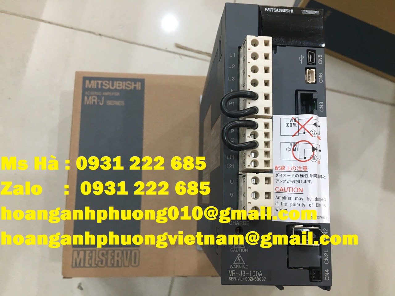 Bộ điều khiển động cơ MR-J3-100A nhập khẩu 