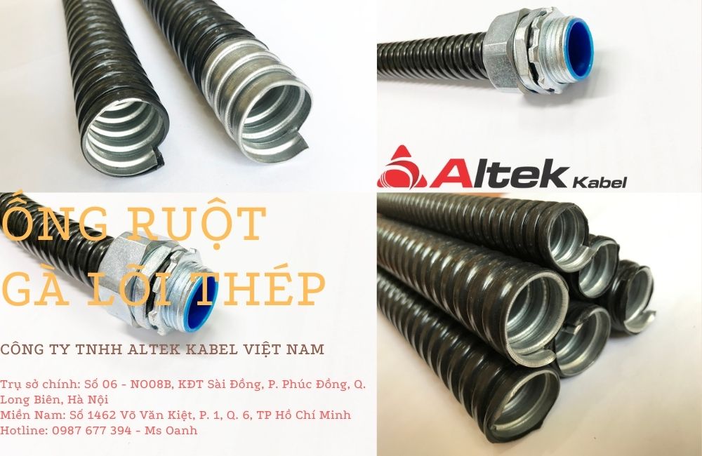 kho sỉ ống ruột gà lõi thép bọc nhựa pvc